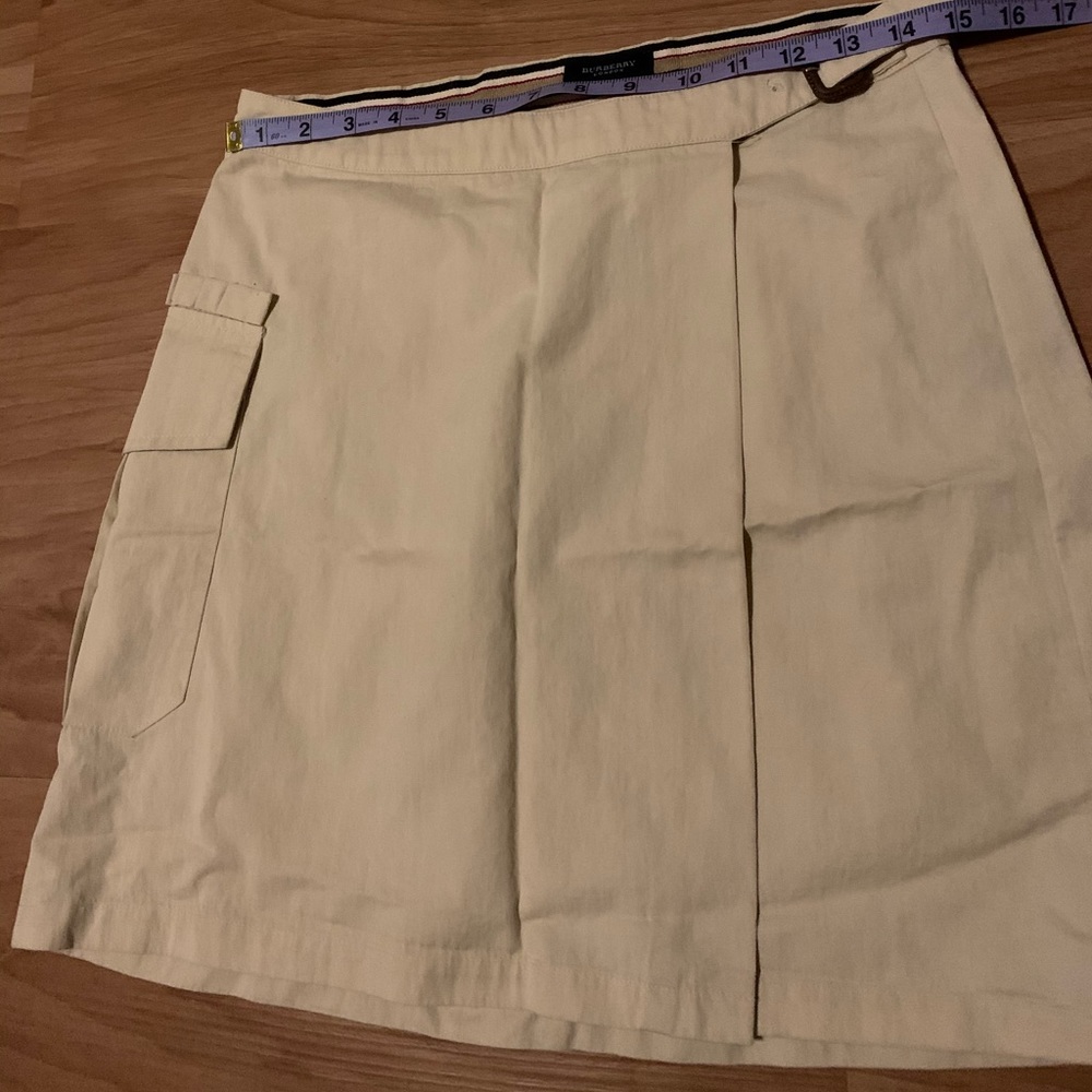 Authentic Burberry London Ladies Khaki Cargo Skirt